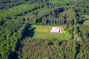 Sports field of FV 1926 Viktoria Kapsweyer eV in Kapsweyer in the state Rhineland-Palatinate, Germany