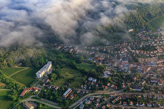 Aerial view of Edith Stein Specialist Clinic - Clinic for Orthopaedics in Bad Bergzabern in the state Rhineland-Palatinate, Germany