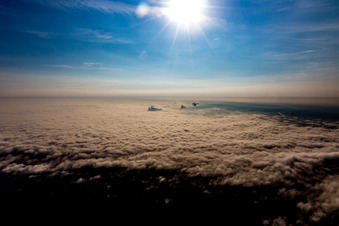 Oblique view of District Grünwinkel in Karlsruhe in the state Baden-Wuerttemberg, Germany