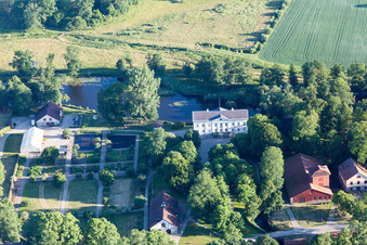 Oblique view of Odensjö in the state Kronoberg, Sweden