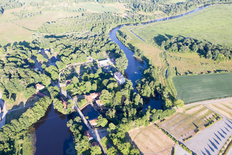Odensjö in the state Kronoberg, Sweden seen from above
