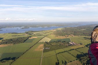 Aerial photograpy of Grimslöv in the state Kronobergs län, Sweden