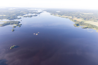 Aerial photograpy of Skäggalösa in the state Kronoberg, Sweden