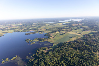 Oblique view of Skäggalösa in the state Kronoberg, Sweden