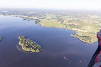 Skäggalösa in the state Kronoberg, Sweden seen from above