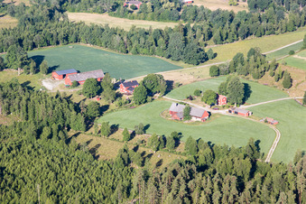 Aerial photograpy of Norra Arnön in the state Kronoberg, Sweden