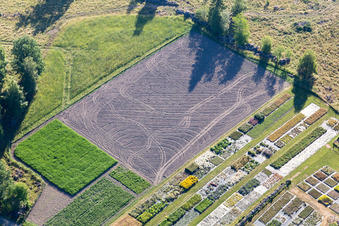 Aerial photograpy of Opparyd in the state Kronoberg, Sweden