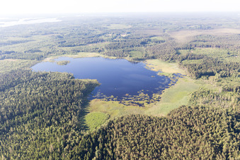 Aerial photograpy of Flogmyran in the state Kronoberg, Sweden