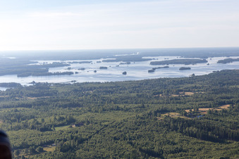 Oblique view of Flogmyran in the state Kronoberg, Sweden