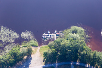 Oblique view of Tvetaryd in the state Kronoberg, Sweden