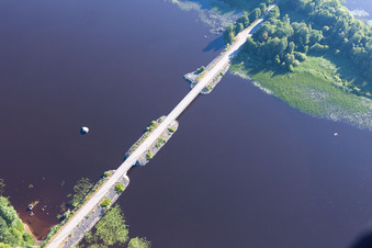 Tvetaryd in the state Kronoberg, Sweden from above