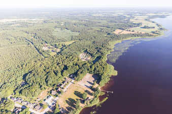 Aerial view of Torne in the state Kronoberg, Sweden