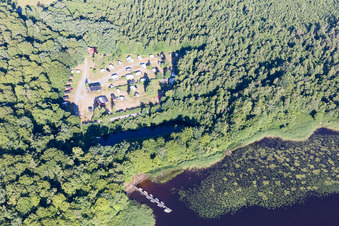 Torne in the state Kronoberg, Sweden seen from above