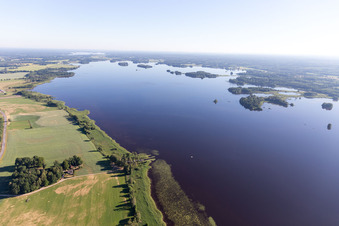 Aerial view of Torne in the state Kronoberg, Sweden