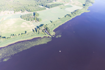 Torne in the state Kronoberg, Sweden from the drone perspective