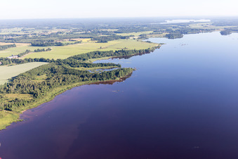 Hunna in the state Kronoberg, Sweden from above