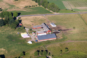 Hunna in the state Kronoberg, Sweden seen from above