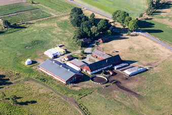 Bird's eye view of Hunna in the state Kronoberg, Sweden