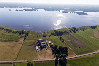 Hunna in the state Kronoberg, Sweden from the drone perspective