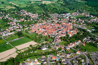 Wœrth in the state Bas-Rhin, France out of the air