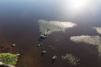 Aerial view of Hunna in the state Kronoberg, Sweden