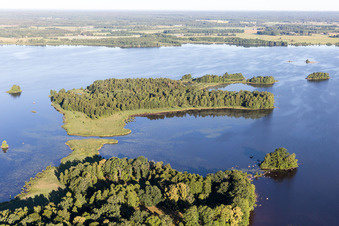 Aerial photograpy of Skäggalösa in the state Kronoberg, Sweden