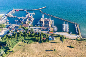 Borre in the state Zealand, Denmark seen from above