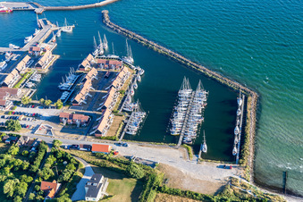 Borre in the state Zealand, Denmark from the plane