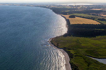 Bird's eye view of Borre in the state Zealand, Denmark