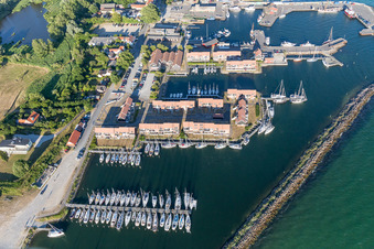 Drone recording of Borre in the state Zealand, Denmark