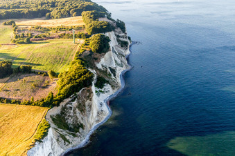 Drone image of Borre in the state Zealand, Denmark