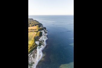 Borre in the state Zealand, Denmark seen from a drone