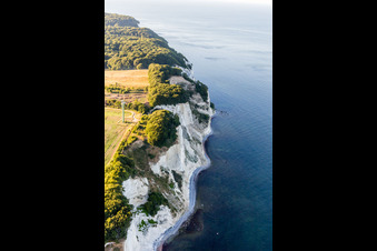Aerial view of Borre in the state Zealand, Denmark