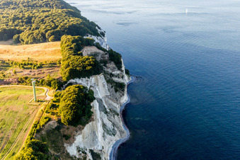 Aerial photograpy of Borre in the state Zealand, Denmark