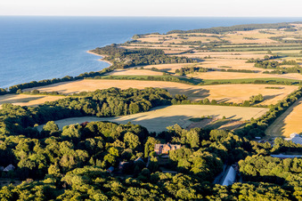Stege in the state Zealand, Denmark viewn from the air