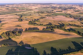 Stege in the state Zealand, Denmark from a drone