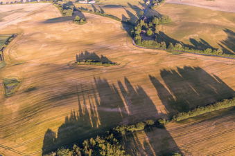 Bird's eye view of Borre in the state Zealand, Denmark