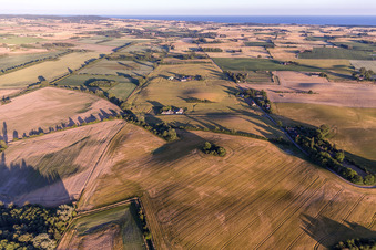 Borre in the state Zealand, Denmark viewn from the air