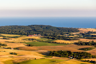 Aerial view of Borre in the state Zealand, Denmark