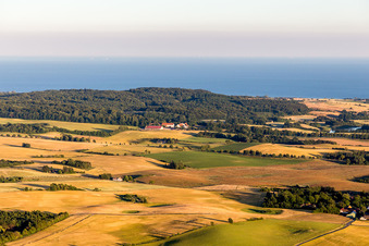 Aerial photograpy of Borre in the state Zealand, Denmark