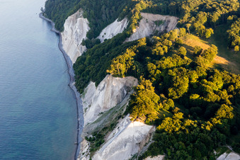 Borre in the state Zealand, Denmark seen from a drone
