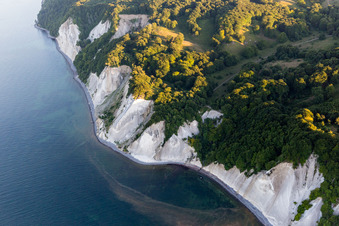 Aerial view of Borre in the state Zealand, Denmark