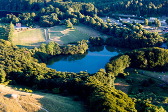 Borre in the state Zealand, Denmark from the plane