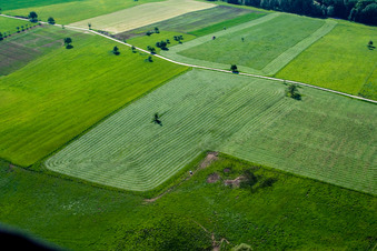 Bird's eye view of Weiterswiller in the state Bas-Rhin, France