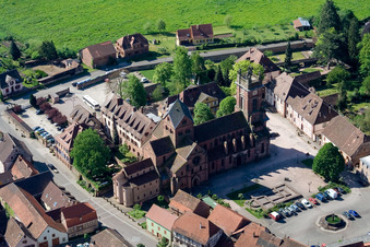Neuwiller-lès-Saverne in the state Bas-Rhin, France viewn from the air