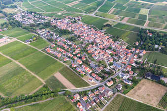 Oblique view of District Wollmesheim in Landau in der Pfalz in the state Rhineland-Palatinate, Germany