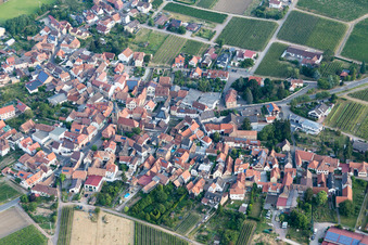 Aerial view of District Godramstein in Landau in der Pfalz in the state Rhineland-Palatinate, Germany