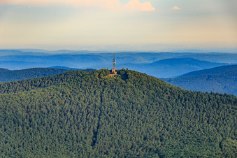 Transmission mast on the Kalmit in Maikammer in the state Rhineland-Palatinate, Germany