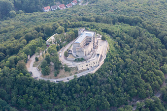 Oberhambach, Hambach Castle in the district Diedesfeld in Neustadt an der Weinstraße in the state Rhineland-Palatinate, Germany from a drone