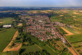 Gernersheimer Street in the district Berghausen in Römerberg in the state Rhineland-Palatinate, Germany